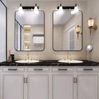 Aluminum Alloy Rounded Corner Wall Vanity Mirror