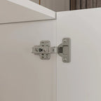 FUFU&GAGA Freestanding Solid Wood Wardrobe Closet With Storage Shelves