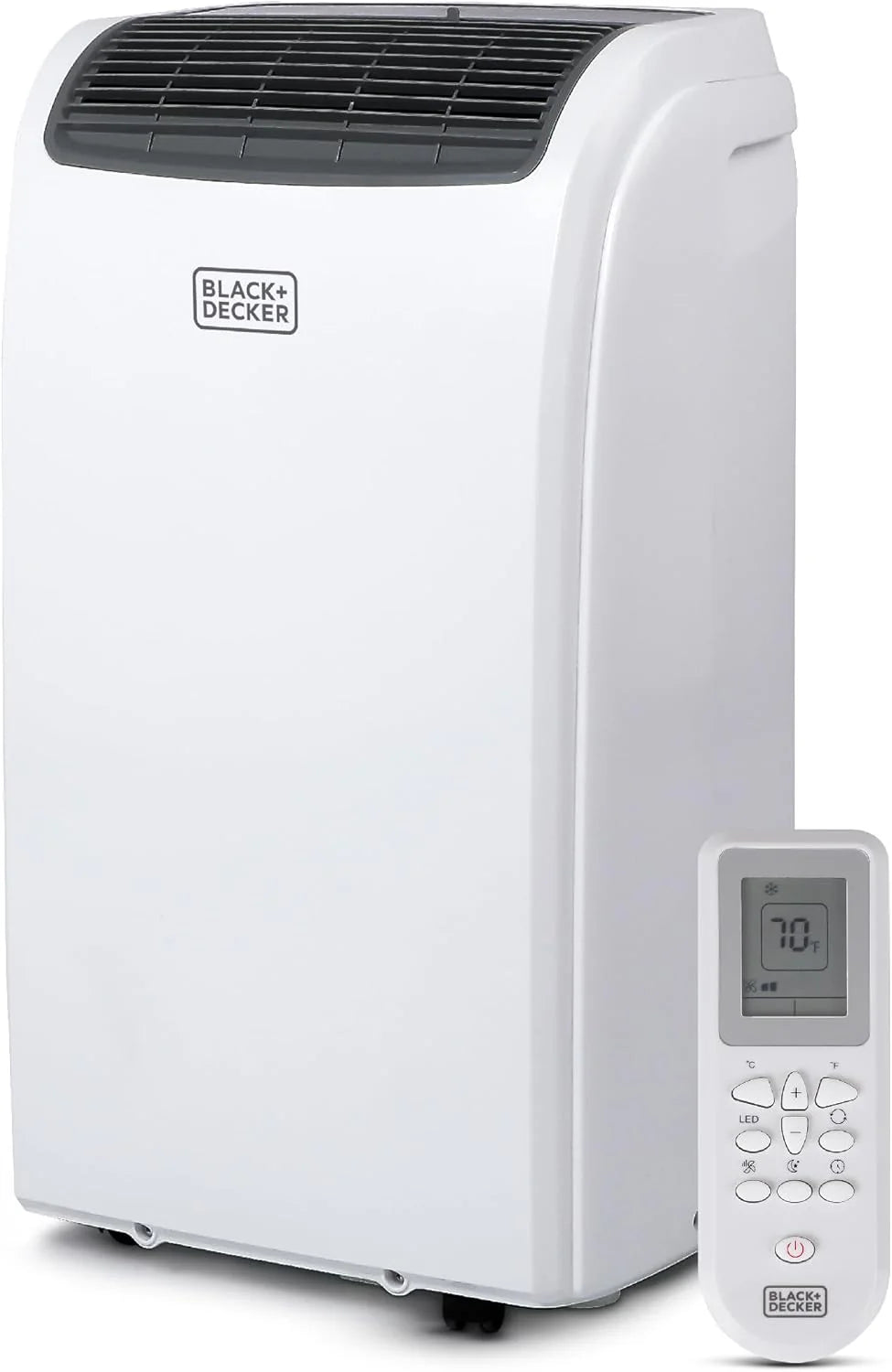 BLACK+DECKER Portable Air Conditioner 10,000 BTU for Rooms up to 450 Sq. Ft., White