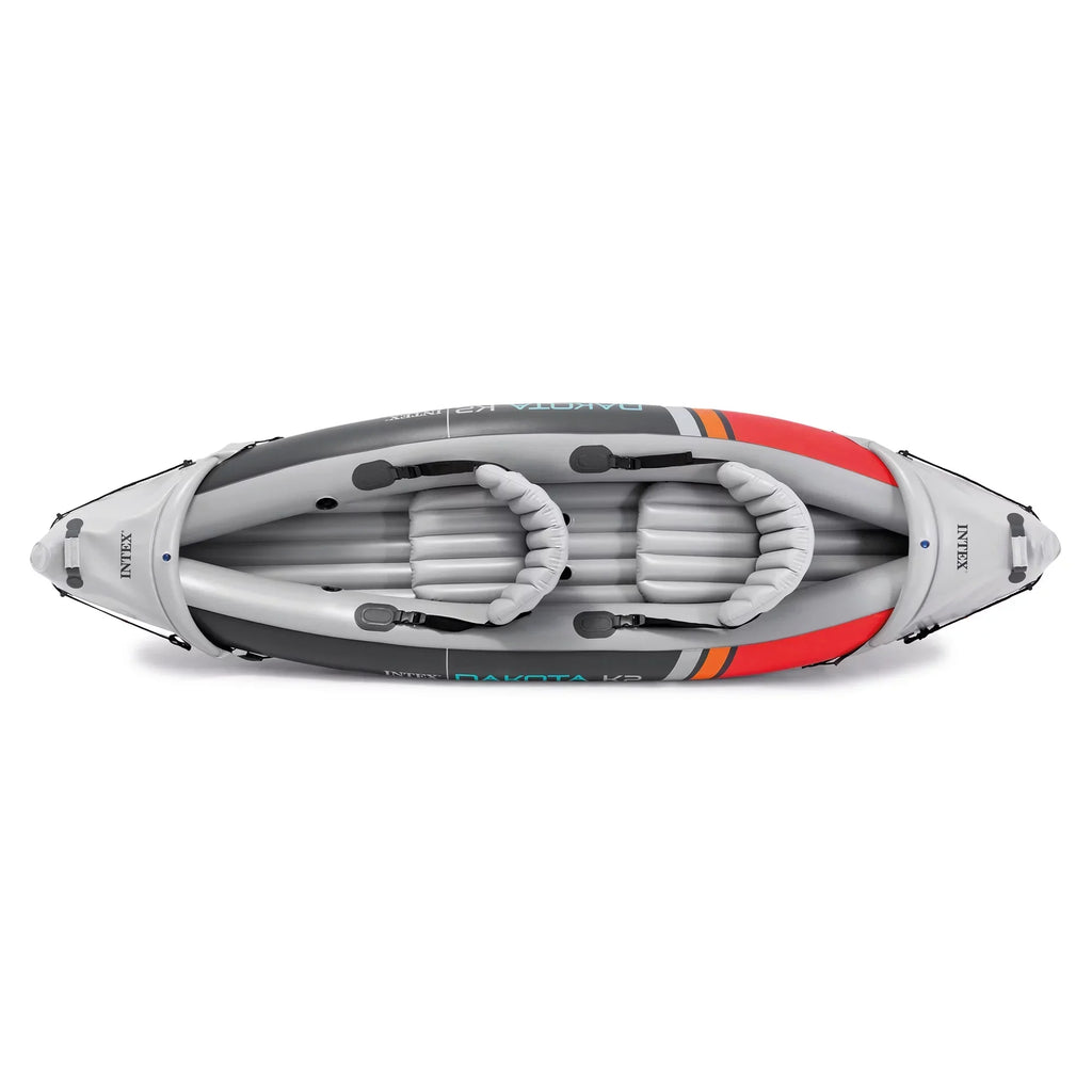 Intex Dakota K2 2-Person Vinyl Inflatable Kayak With Oars And Pump - Open Box