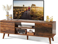WLIVE Mid-Century TV Stand For 50/55/60inch TVs, 53.6in W x 15.7in D x 18.9in H