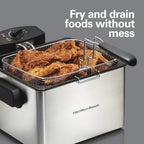 Professional Style Electric Deep Fryer, 1800 Watts, 21 Cups / 5 Liters - 35042