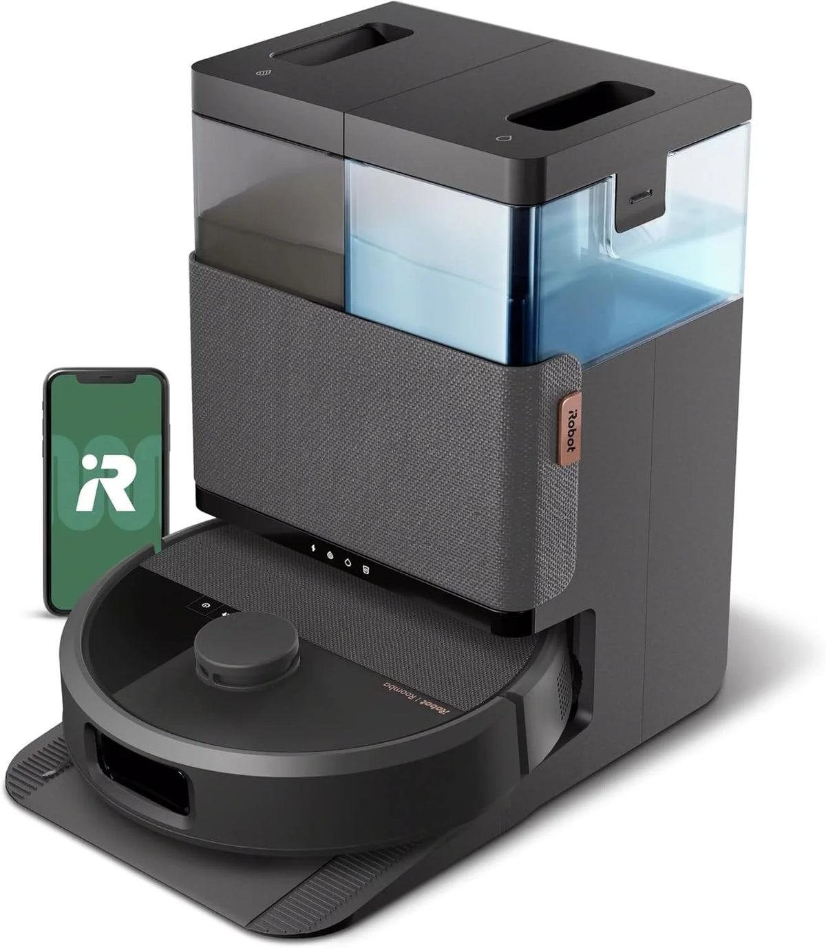 Roomba Robot Vacuum And Mop - AutoWash Dock, Black