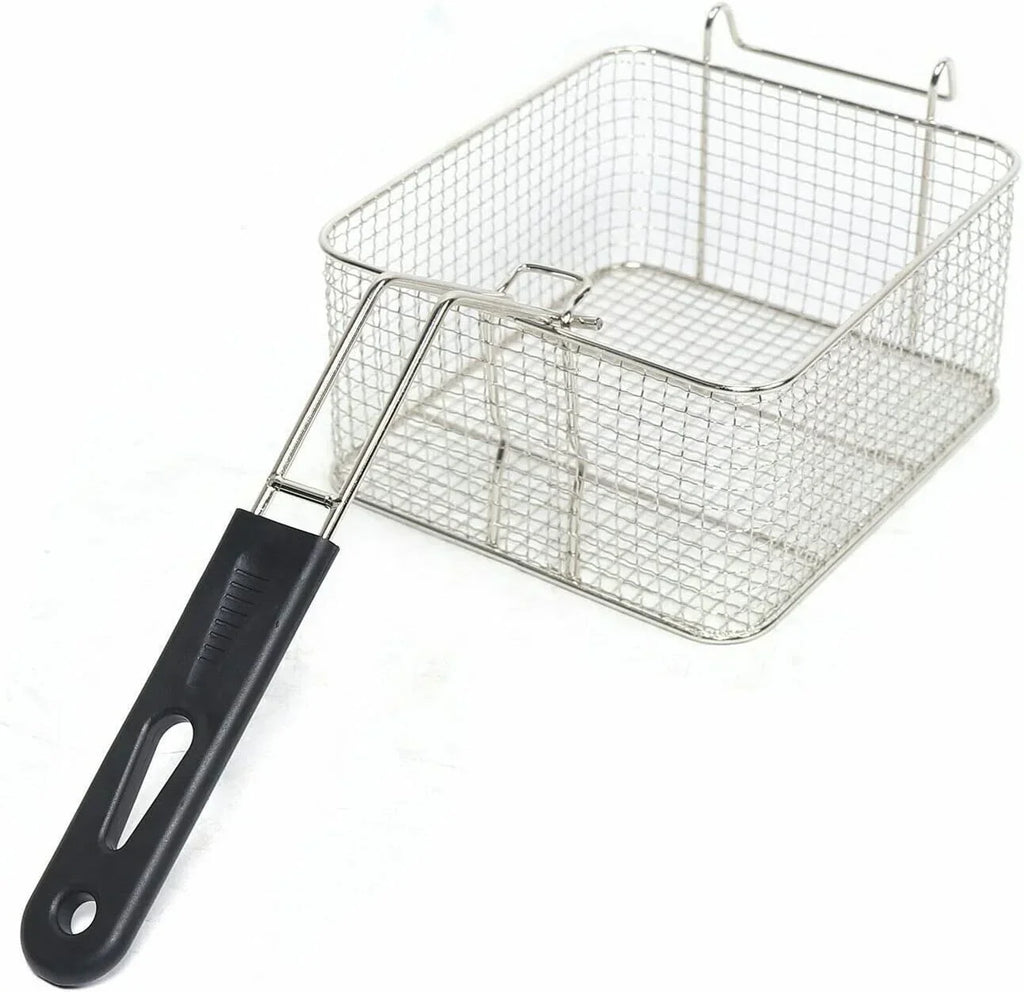 VONZOER Commercial Gas Griddle And Deep Fryer Combo, 2-Burner Stainless Steel, 70x38.5x51cm
