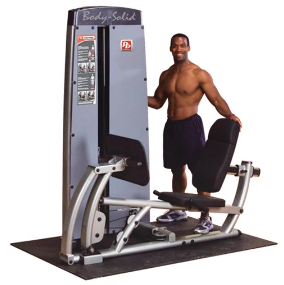 Body-Solid Pro Dual Leg & Calf Press Machine, 210 lb Weight Stack - DCLP-SF
