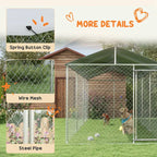 PawHut Outdoor Dog Kennel With Waterproof Roof, 19.7 x 7.5 x 7.5 in