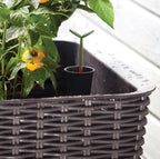 31.7 Gallon Raised Garden Bed Planter, Dark Brown Polypropylene Resin - Water Indicator