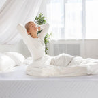 EGO 8 Inch Short Queen Memory Foam RV Mattress, White, 60 x 75 Inch, Medium Firm