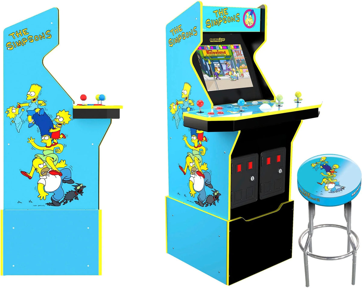 Arcade1Up The Simpsons 30th Edition Arcade With Stool And Tin - Multi