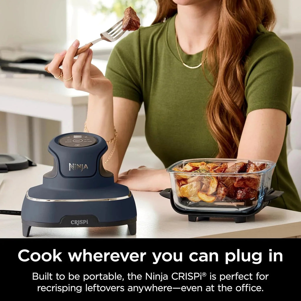 Ninja Crispi 4-in-1 Portable Glass Air Fryer Cooking System, 1500W, 4 QT And 6-Cup Containers