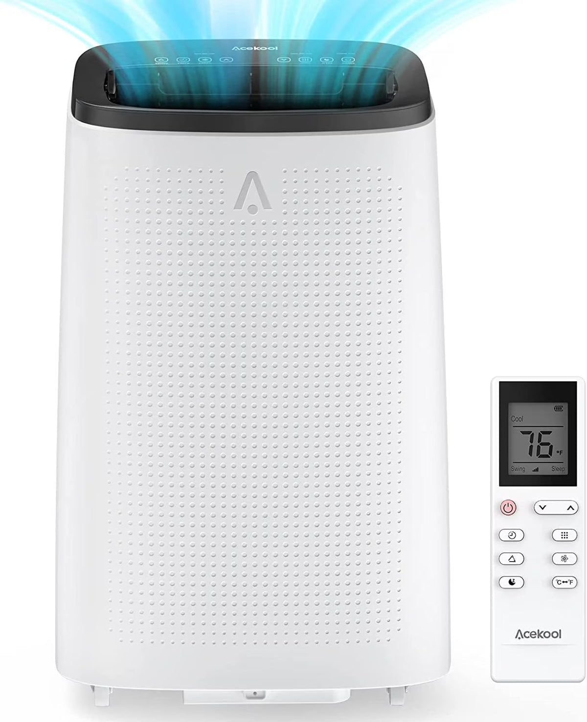 BLACK+DECKER Portable Air Conditioner 14,000-BTU 3-Speed 1,250-Watt With Remote - BPP10WTB