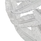 Textured Feather 3-Piece Metal Disc Wall Decor Set - 20in, 17.25in, 14.25in