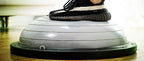 Nice C Half Balance Ball Trainer With Resistance Bands, Foot Pump, 23 inch x 8 inch - Grey