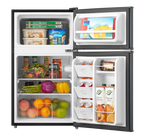Arctic King Two-Door Mini Fridge With Freezer, 3.2 Cu ft, 18.5 in x 19.4 in x 33.3 in, Stainless Steel - E-Star