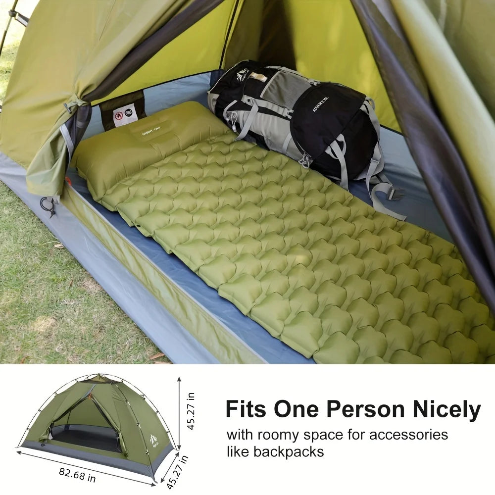 Kunkun E-commerce Backpacking Tent, 1 Person, Single-Size, Green