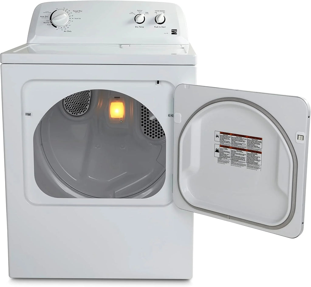 Kenmore Front Load Electric Dryer With Wrinkle Guard, 29in, 7.0 Cu. Ft., White - 62332