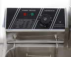 Miumaeov Stainless Steel Countertop Deep Fryer With Frying Baskets And Lid, 12.7QT/12L Capacity