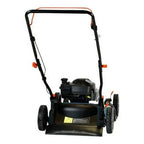 21-Inch 125 cc 4-Cycle Gas Powered Push Lawn Mower - Mulch and Side Discharge, Dual Lever Height Adjustment