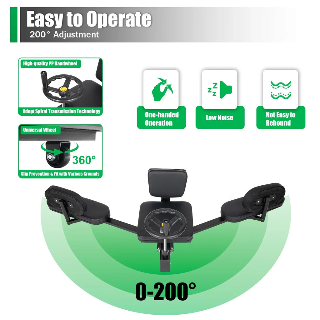 Aiqidi Pro Leg Stretcher Stretching Machine, 220lbs, Black