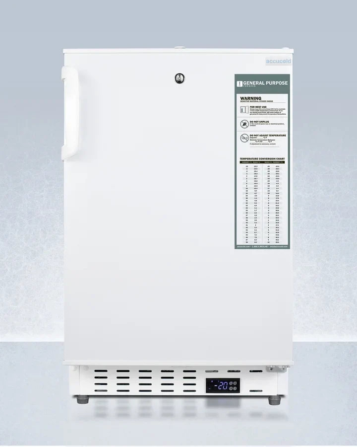 20in Wide Built-In Vaccine All-Freezer, ADA Compliant -25C