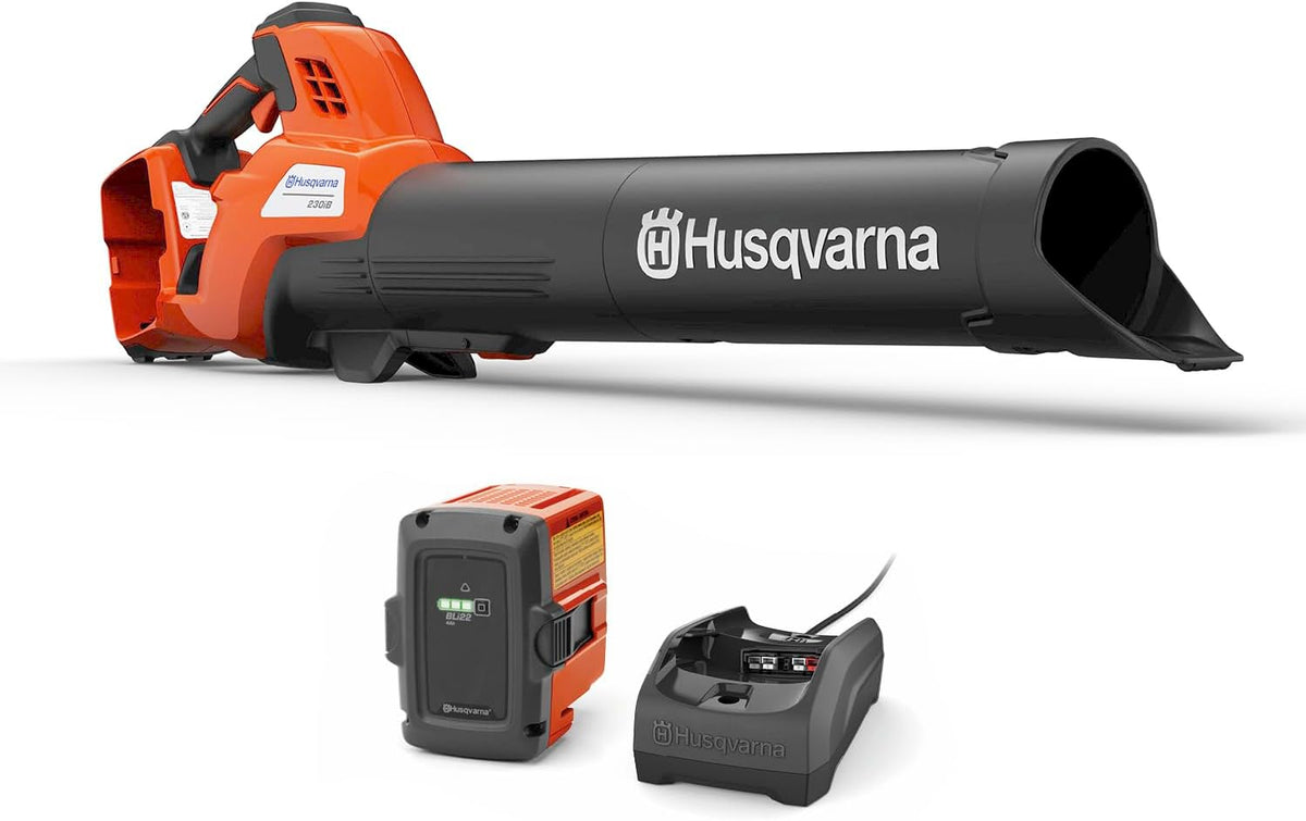 Husqvarna Cordless Leaf Blower 136 MPH 650 CFM 40V 4 Ah Battery And Charger Included - 230iB 970480204