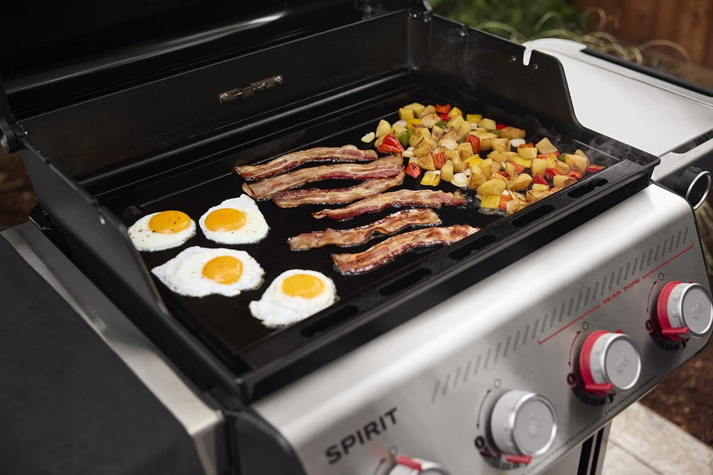 Weber Outdoor Griddle Insert, Full-Size Pre-Seasoned Carbon Steel - Spirit And Searwood