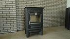 Indoor Wood Burning Cooking Stove 57cm x 55,5cm x 99,5cm, Matte Black - Stove 315