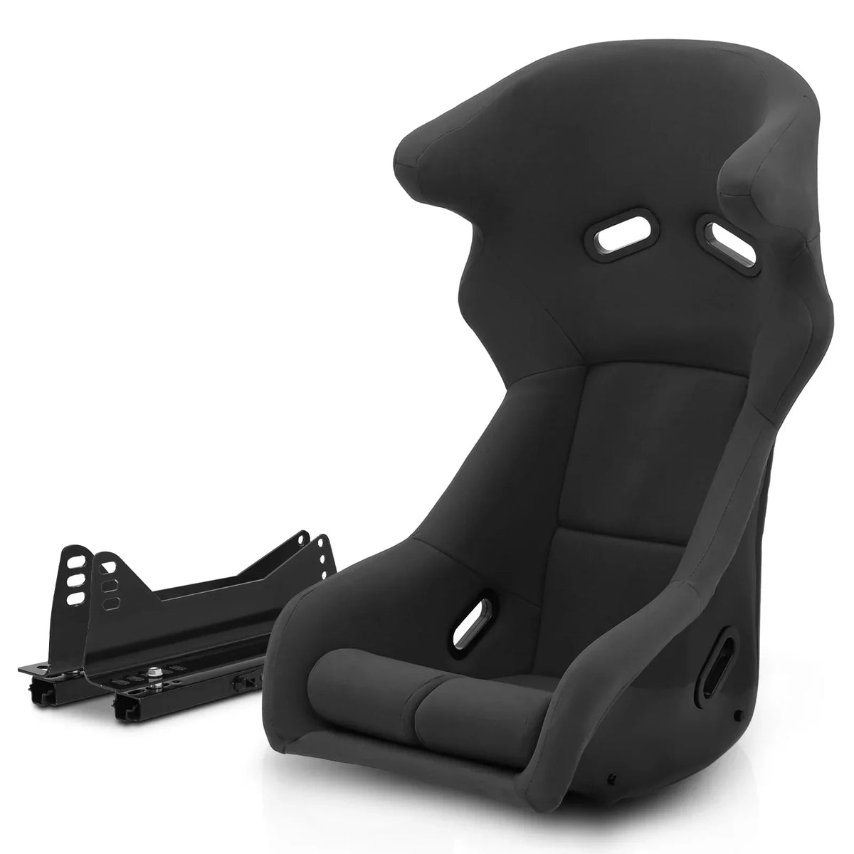 MoNiBloom Racing Simulator Game Seat With Adjustable Slide, Black