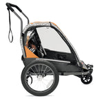 Allen Sports 2-Child Bicycle Trailer And Stroller, Green - AS2
