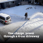 WORX Nitro 40V 12in Cordless Snow Shovel With 2 x 4.0 Ah Batteries And Charger - WG460