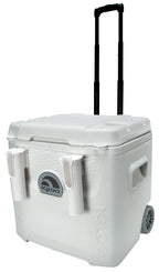 Igloo 52 QT 5-Day Marine Ice Chest Cooler With Wheels, White