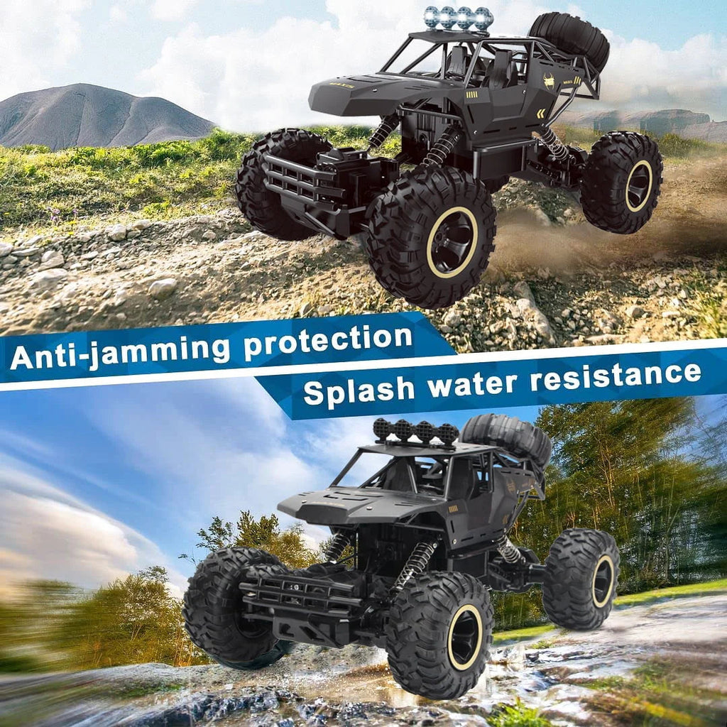 4DRC 1:12 RC Off-Road Truck 2.4G 4WD Dual Motors Metal Shell Black - 4DRC