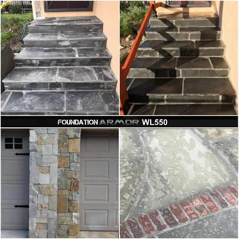 Armor Matte Wet Look Enhancer Sealer for Concrete, Brick, Pavers, Stone, and Slate - WL550-5 Gallon