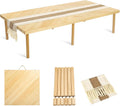 Folding Picnic Table With Table Runner, 60 in x 30 in, Wooden, Large Size For 6