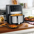 Gourmia Digital Air Fryer, 8-Qt. Black/Stainless Steel - GAF826