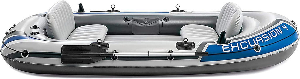 Intex Excursion 5 Inflatable Boat, 5 Person, 12ft x 5ft 6in x 1ft 5in, 54in Oars - Excursion 5