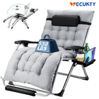 VECUKTY XXL Zero Gravity Chair, 500lb Capacity, 33-Inch Wide Padded Seat