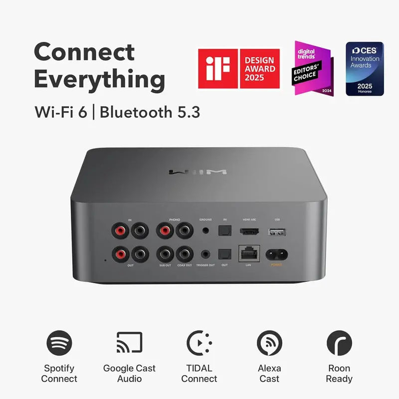 WiiM Music Streaming Preamplifier With 3.5in Touchscreen - Ultra