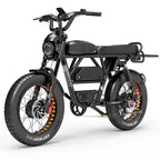 Lankeleisi Fat Tire E-Mountain Bike, 1000W Dual Motor, 45Ah Battery - X-Black Knight