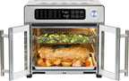 Emeril Lagasse French Door Air Fryer Toaster Oven Combo, 26-Quart, 24 Cooking Functions, Stainless Steel