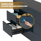 9-Drawer Storage Dresser Cabinet With Light, 15.7 W x 55.1 L x 30.3 H