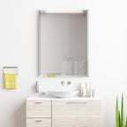 Frameless Beveled Prism Wall Mirror - Clear