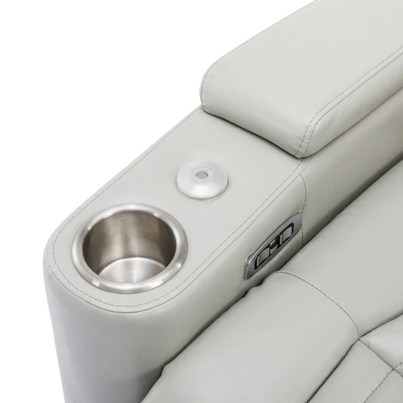 Power Home Theater Recliner Chair, 34.6 D x 38.2 W x 41.4 H, 110-160 Recline, 270 Swivel