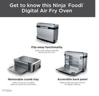 Ninja Foodi 9-in-1 Digital Air Fry Oven, Convection Oven, Toaster, Stainless Steel - 102A