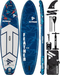 Flypark Inflatable Paddleboard, 11-inch x 34-inch, 420 Pounds Capacity, 15 D-Rings