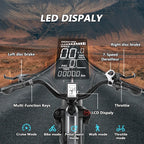 Adult Folding Electric Bike, 20in Fat Tire, 750W, 48V 25AH, 7 Speed, 20MPH - RS