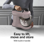Hamilton Beach 4 Quart 7-Speed Tilt-Head Stand Mixer With Dough Hook, Whisk And Flat Beater - Black