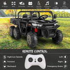 24V 6-Wheel UTV Ride-On With Dump Bed And 4WD Power