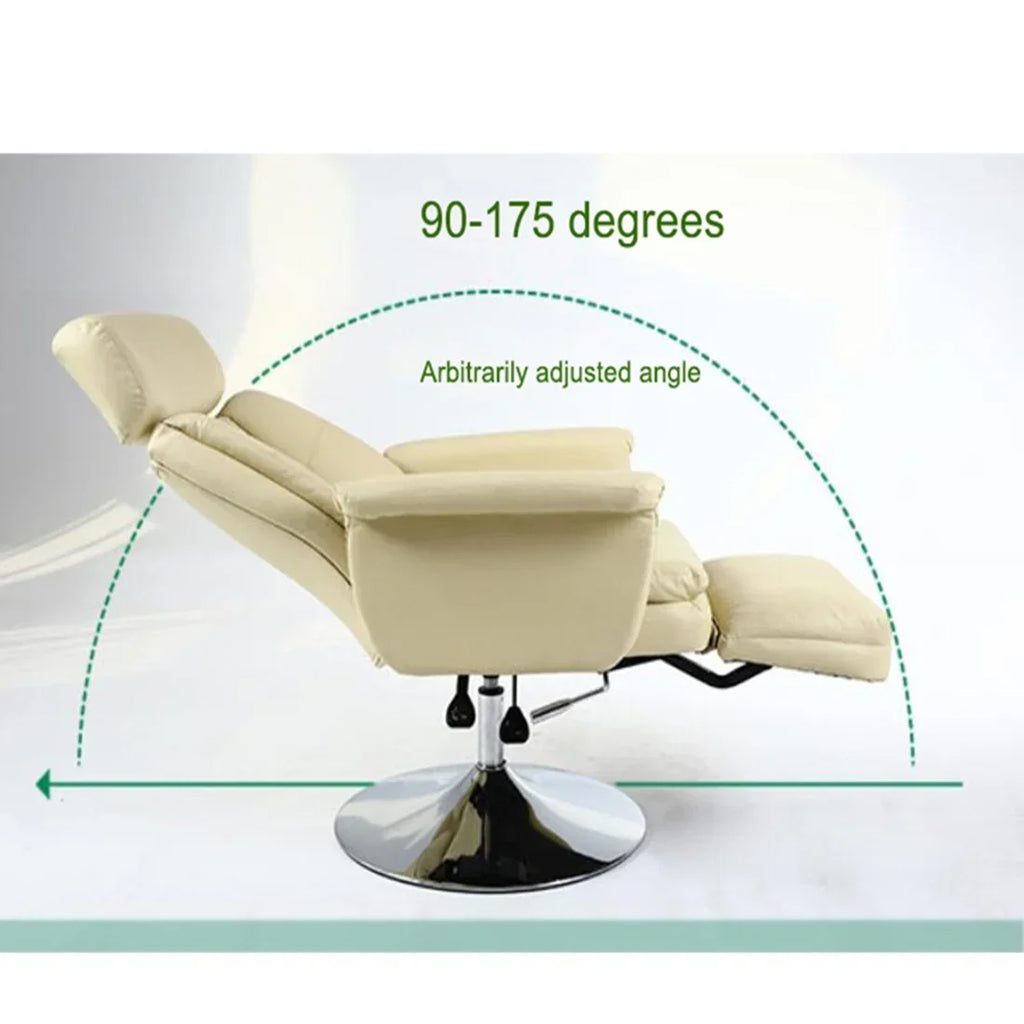 INTBUYING Facial Beauty Spa Salon Chair, White, Pneumatic 440LB Capacity, 360 Degree Rotation - TT-300100