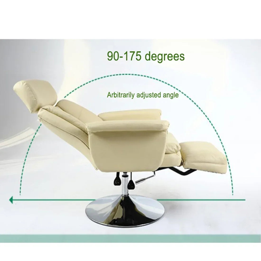INTBUYING Facial Beauty Spa Salon Chair, White, Pneumatic 440LB Capacity, 360 Degree Rotation - TT-300100